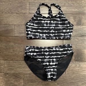 Athleta Girls Double Sided/Reversible Bikini Bathing Suit